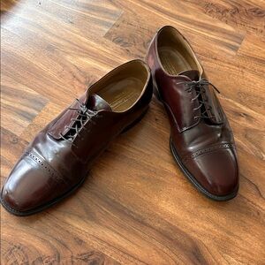 Johnson and Murphy men's sz12 cordovan leather Oxford dress casual shoe